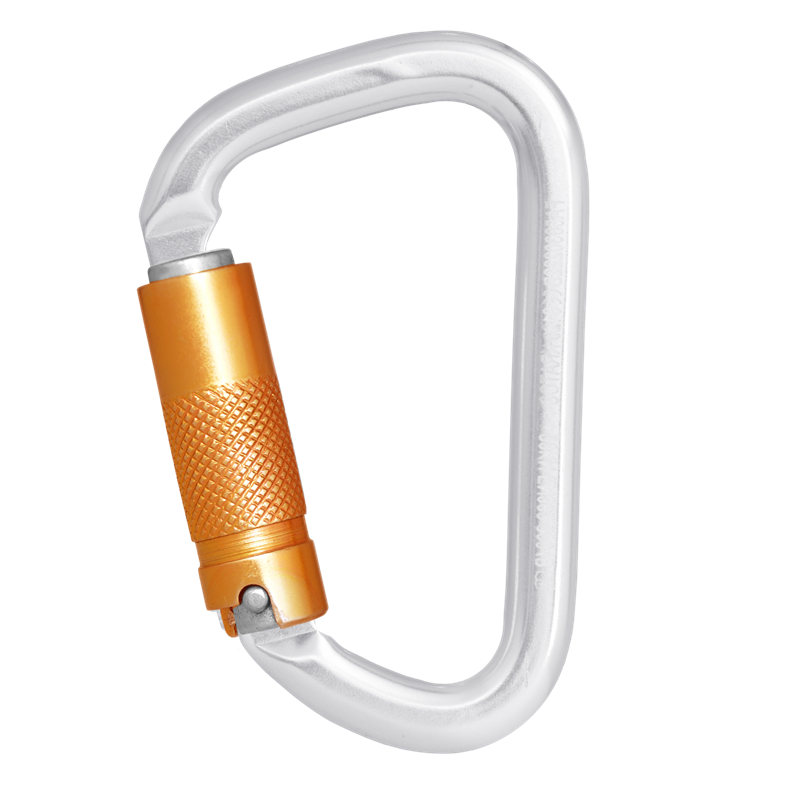 Mousqueton aluminium à verrouillage automatique triple action version Keylock