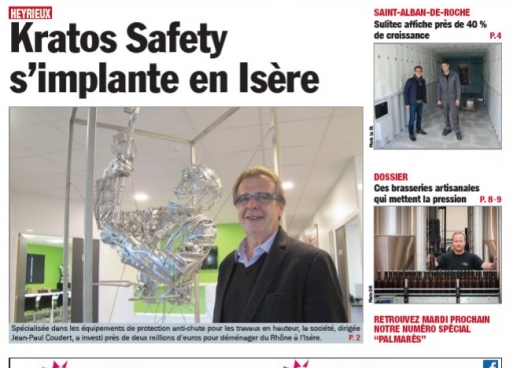 KRATOS SAFETY dans le supplément Dauphiné Entreprises du 05/12/2017